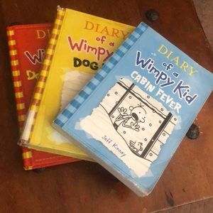 All three diary of a wimpy kid books